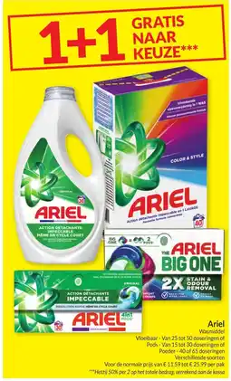 Intermarché Ariel wasmiddel aanbieding