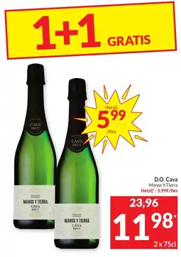Intermarché Cava brut manos y tierra aanbieding