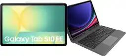 Coolblue Samsung Galaxy Tab S10 FE 10,9 inch 256GB Wifi Zilver + Toetsenbord Hoes AZERTY aanbieding