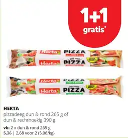 Eurospar Herta pizzadeeg aanbieding
