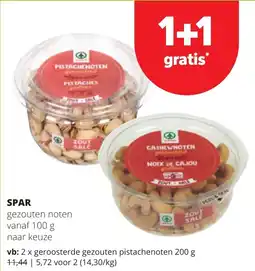 Eurospar gezouten noten aanbieding