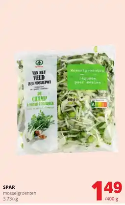 Eurospar mosselgroenten aanbieding