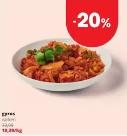 Eurospar gyros varken aanbieding