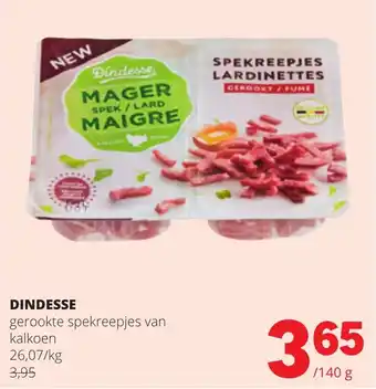 Dindesse gerookte spekreepjes van kalkoen
