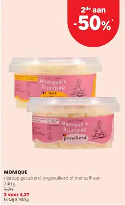 Eurospar Monique rijstpap aanbieding