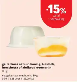 Eurospar geitenkaas natuur aanbieding