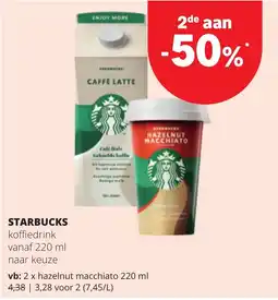 Eurospar starbucks koffiedrink aanbieding