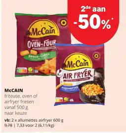 Eurospar McCain friteuse, oven of airfryer frieten aanbieding