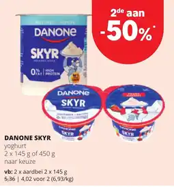 Eurospar Danone skyr aanbieding