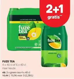 Eurospar Fuze tea aanbieding