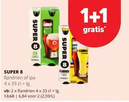 Eurospar Super 8 flandrien of ipa aanbieding