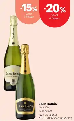 Eurospar Gran barón cava aanbieding