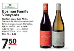 Sligro Bosman family vineyards aanbieding