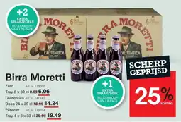 Sligro Birra Moretti Zero aanbieding