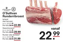 Sligro O'sullivan runderribbroast aanbieding