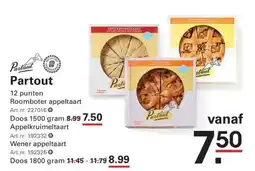 Sligro Partout appelkruimeltaart aanbieding