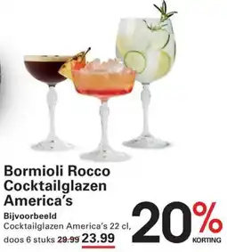 Sligro Bormioli rocco cocktailglazen america's aanbieding