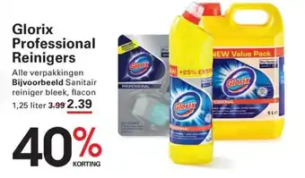Sligro Glorix professional reinigers aanbieding