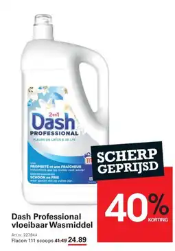 Sligro Dash Professional vloeibaar Wasmiddel aanbieding