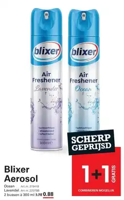 Sligro Blixer Aerosol aanbieding