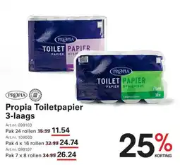 Sligro Propia toiletpapier 3-laags aanbieding
