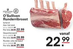 Sligro O'Sullivan Runderribbroast aanbieding