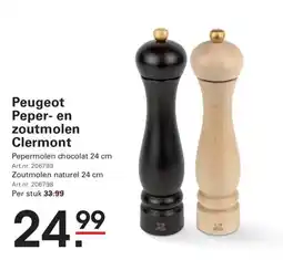 Sligro Peugeot peper- en zoutmolen clermont aanbieding