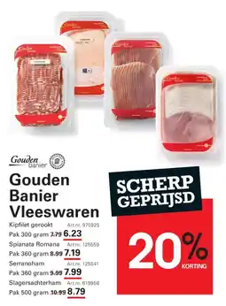 Sligro Gouden Banier Vleeswaren aanbieding