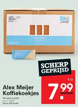 Sligro Alex Meijer koffiekoekjes aanbieding