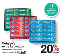 Sligro Wrigley's extra kauwgom aanbieding