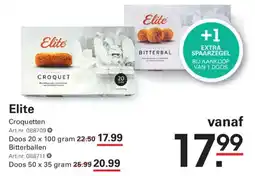 Sligro Elite croquetten aanbieding