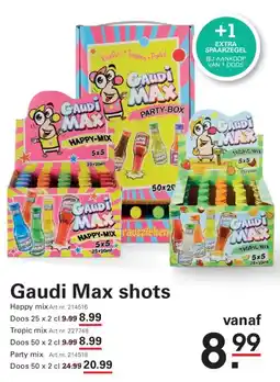 Sligro Gaudi Max shots aanbieding