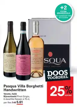 Sligro Pasqua Villa Borghetti Handwritten aanbieding