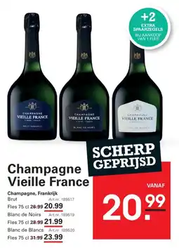 Sligro Champagne Vieille France aanbieding