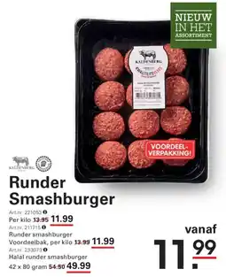 Sligro Runder smashburger aanbieding