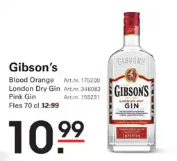 Sligro Gibson's london dry gin aanbieding