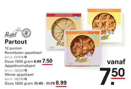 Sligro Partout appeltaart aanbieding
