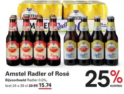 Sligro Amstel radler of rosé aanbieding