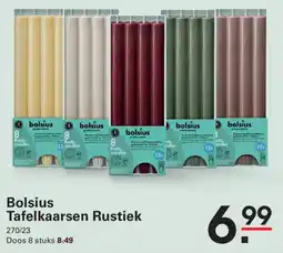 Sligro Bolsius Tafelkaarsen Rustiek aanbieding