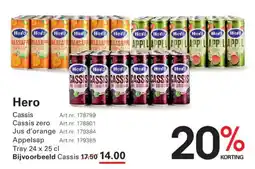 Sligro Hero cassis aanbieding
