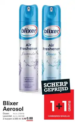 Sligro Blixer Aerosol aanbieding