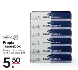 Sligro Propia Tissuebox aanbieding