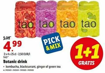 Lidl Botanic drink aanbieding