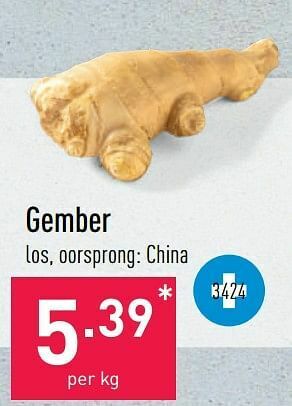 ALDI Gember aanbieding