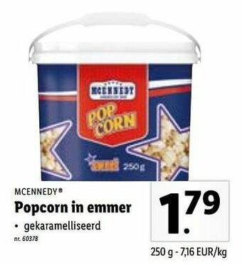 Lidl Popcorn in emmer aanbieding