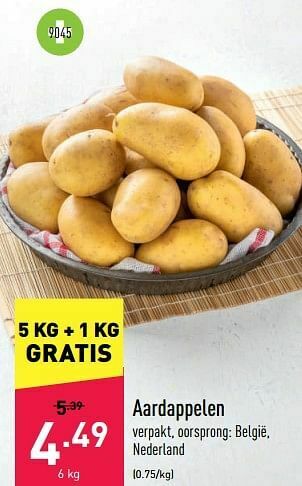 ALDI Aardappelen aanbieding
