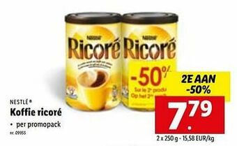 Lidl Koffie ricoré aanbieding