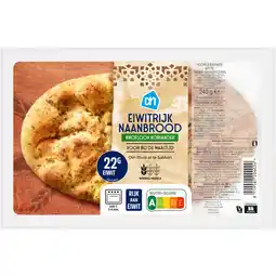 Albert Heijn AH Eiwitrijk naanbrood knoflook koriander aanbieding