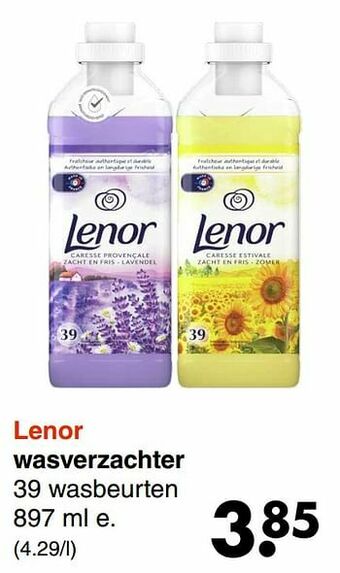 Wibra Lenor wasverzachter aanbieding