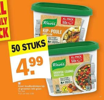 Albert Heijn Knorr Bouillonblokjes Kip Of Groenten aanbieding